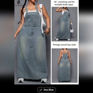 Women's Denim Overall Dress